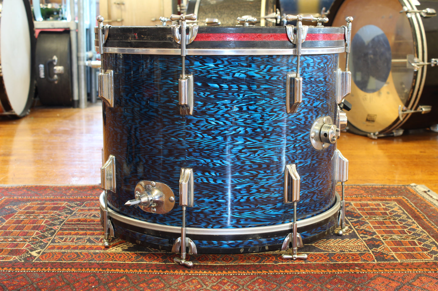 1960's Rogers 14"x20" Bass Drum in Blue Onyx