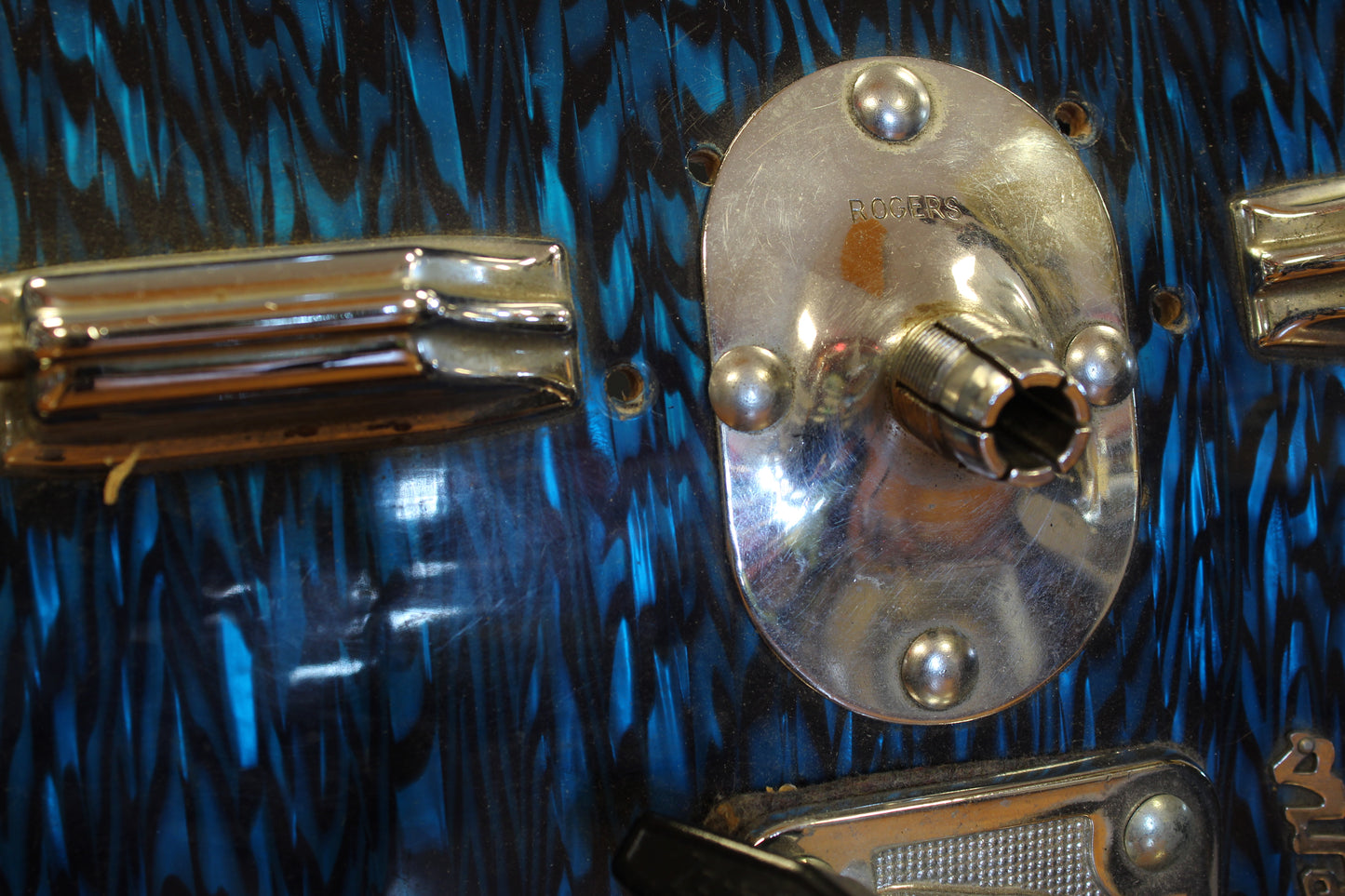 1960's Rogers 14"x20" Bass Drum in Blue Onyx