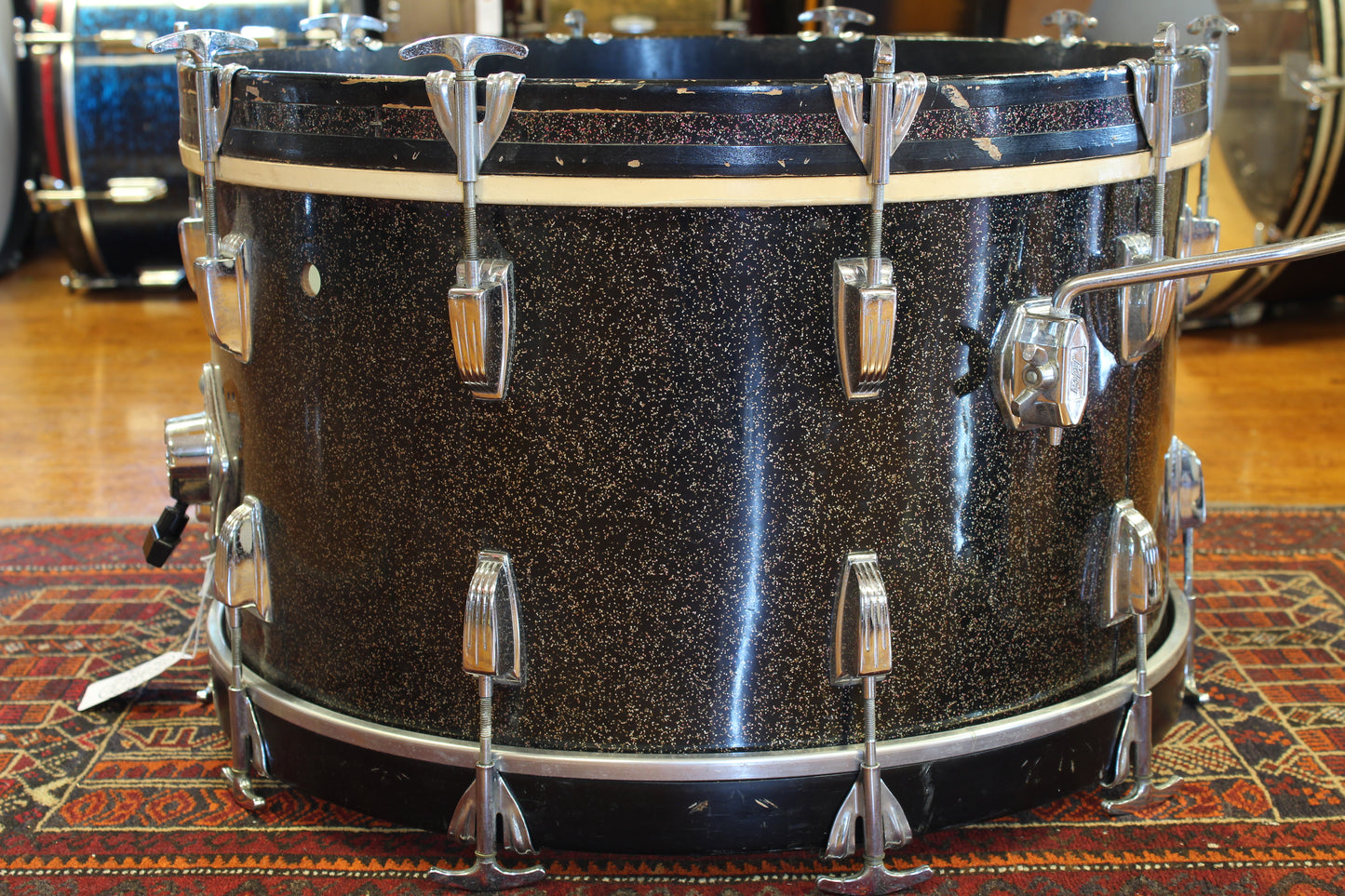1960's Ludwig New Yorker 12"x22" Bass Drum in Galaxy Sparkle