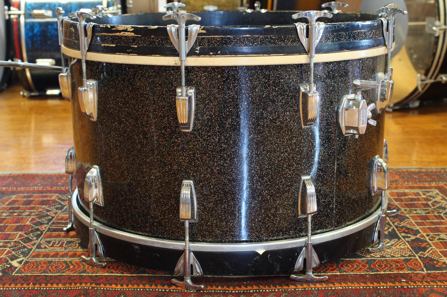 1960's Ludwig New Yorker 12"x22" Bass Drum in Galaxy Sparkle