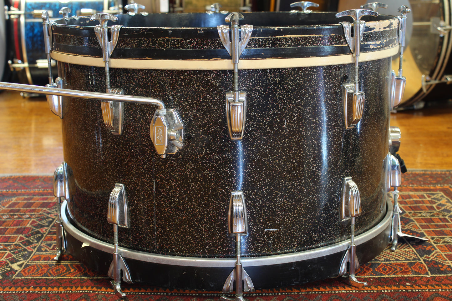 1960's Ludwig New Yorker 12"x22" Bass Drum in Galaxy Sparkle