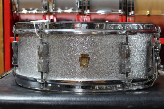 1960's Ludwig 5"x14" Pioneer Snare Drum in Silver Sparkle