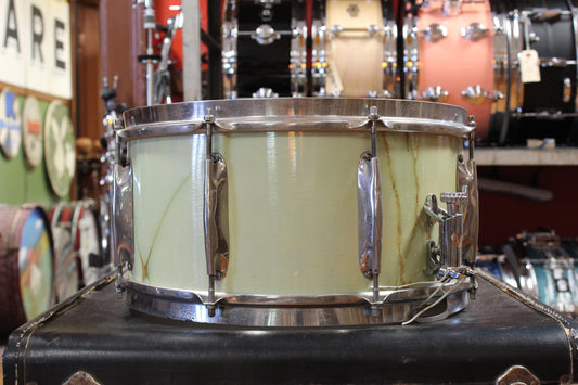 1930s WFL 7"x14" All-American Swing Model Snare Drum in Marble Finish