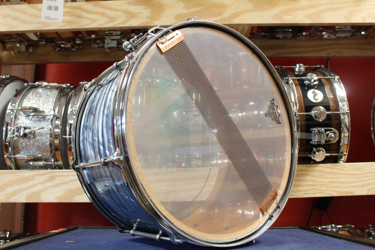 1930s Ludwig 8x14 Snare Drum in Sky Blue Pearl