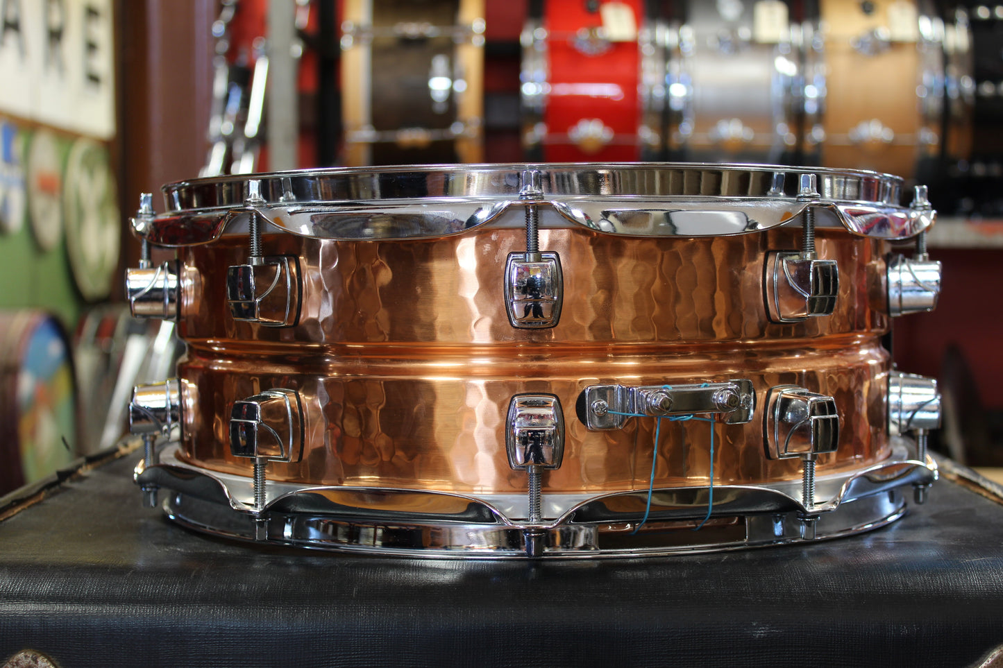 00s Yamaha 5.5x14 Roy Haynes Signature Snare Drum in Hammered Copper