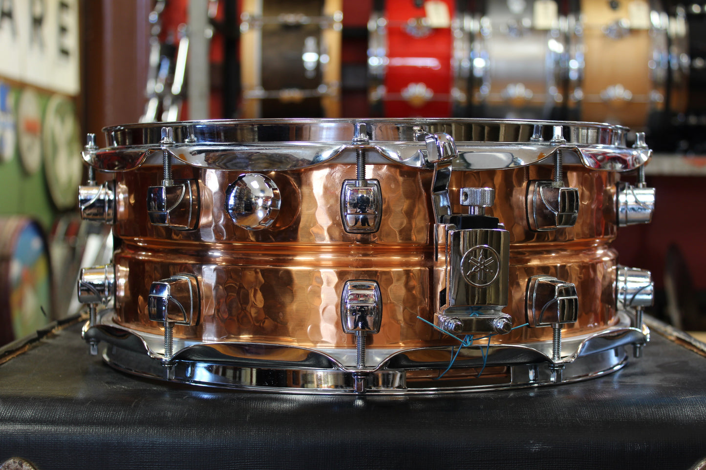 00s Yamaha 5.5x14 Roy Haynes Signature Snare Drum in Hammered Copper