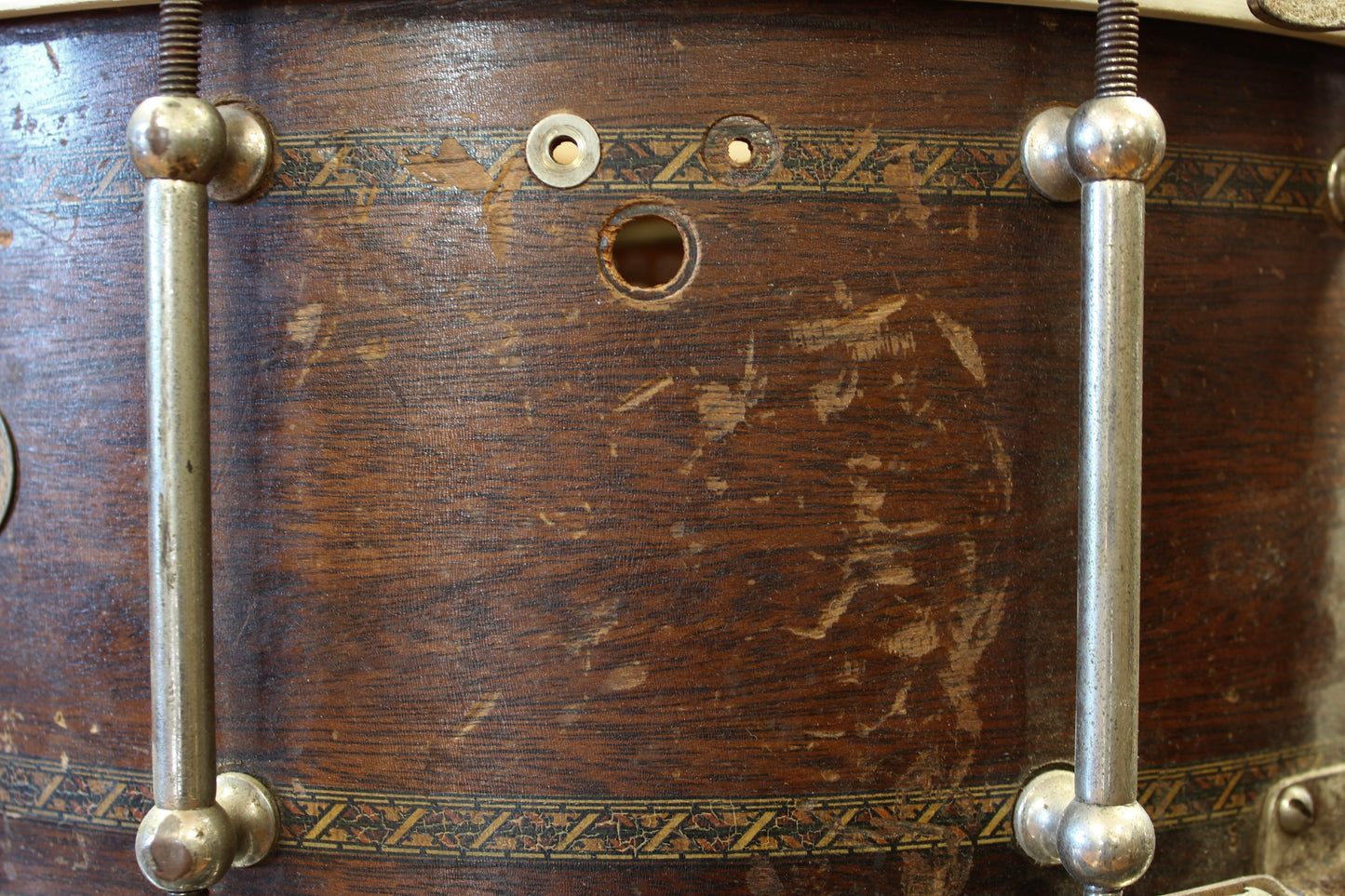1920s Ludwig & Ludwig 6.5x14 Super-Sensitive with Decorative Inlay