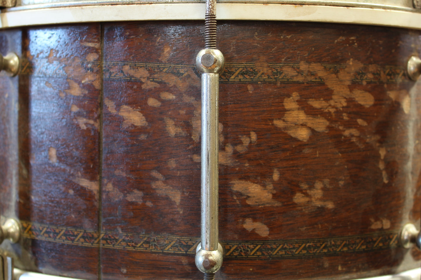 1920s Ludwig & Ludwig 6.5x14 Super-Sensitive with Decorative Inlay