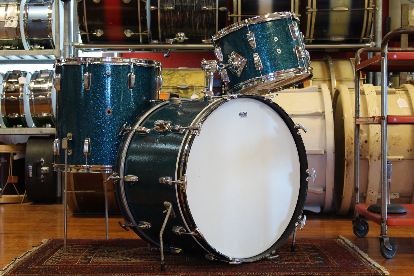 1950's WFL Super Classic in Sparkling Blue Pearl 14x22 16x16 9x13