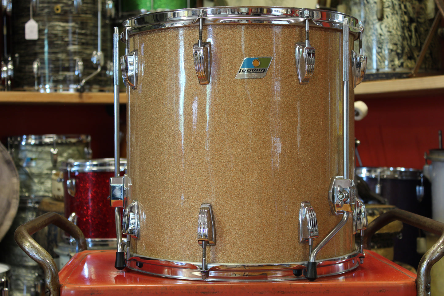 1960/70's Ludwig Super Classic style outfit in Champagne Sparkle 14x22 16x16 9x13