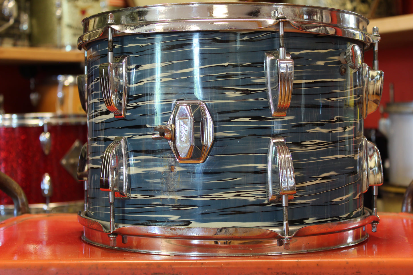 1970's Ludwig Super Classic in Bowling Ball Blue Oyster 14x22 16x16 9x13