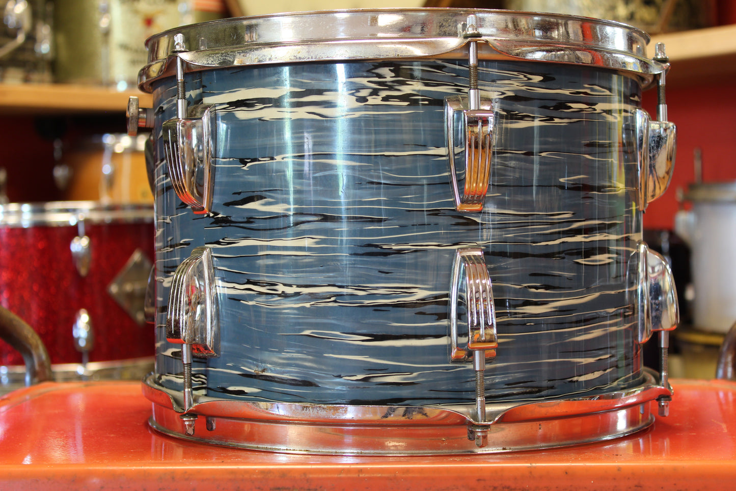 1970's Ludwig Super Classic in Bowling Ball Blue Oyster 14x22 16x16 9x13