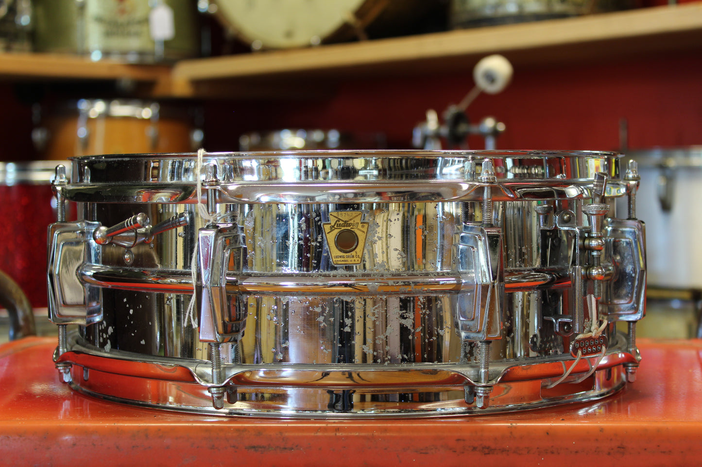 1964 Ludwig *8 Lug* Supraphonic 5"x14" Snare Drum Serial #85742