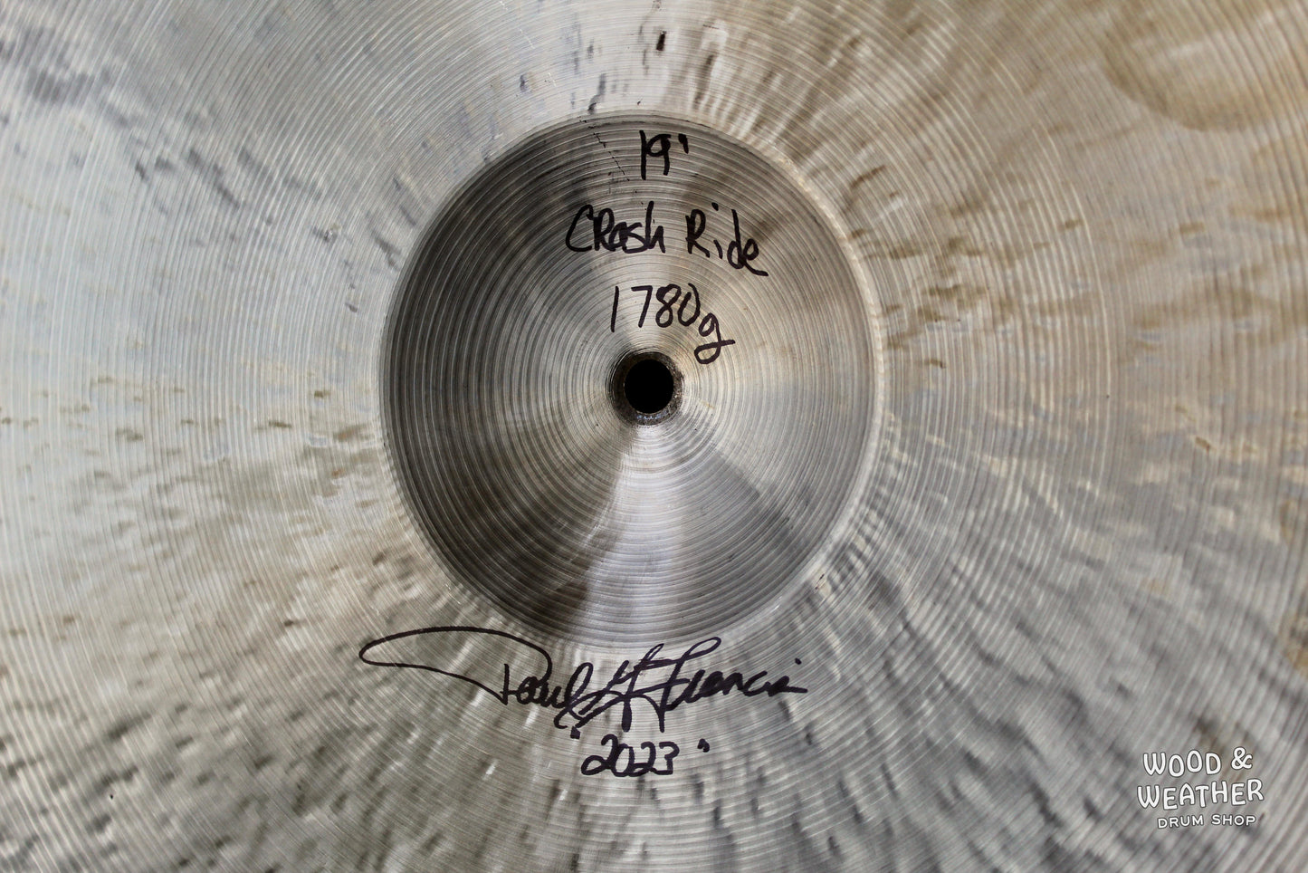 Cymbal Craftsman 19" Hand Hammered Crash Ride Cymbal 1780g