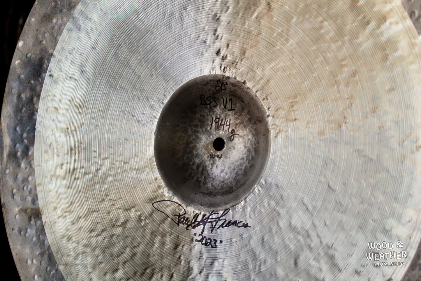 Cymbal Craftsman 20" Bill Stewart Style Ride Cymbal 1944g