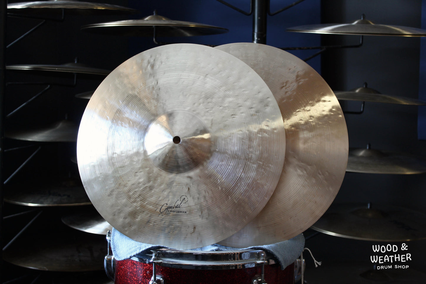 Cymbal Craftsman 14" Hand Hammered Hi-Hat Cymbals 1070/1258g