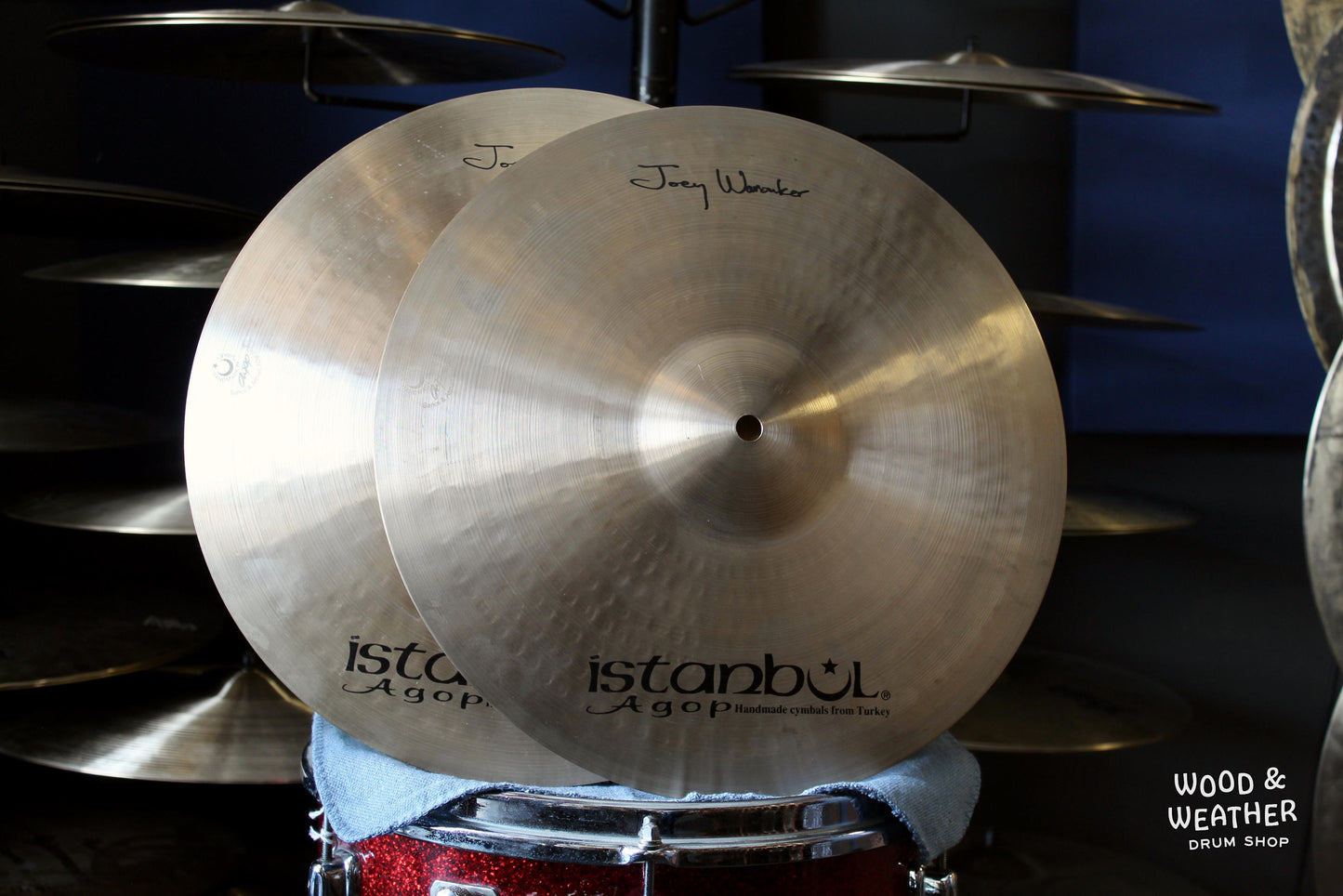 Used Istanbul Agop 14" Joey Waronker Signature Hi-Hat Cymbals 785/1090g