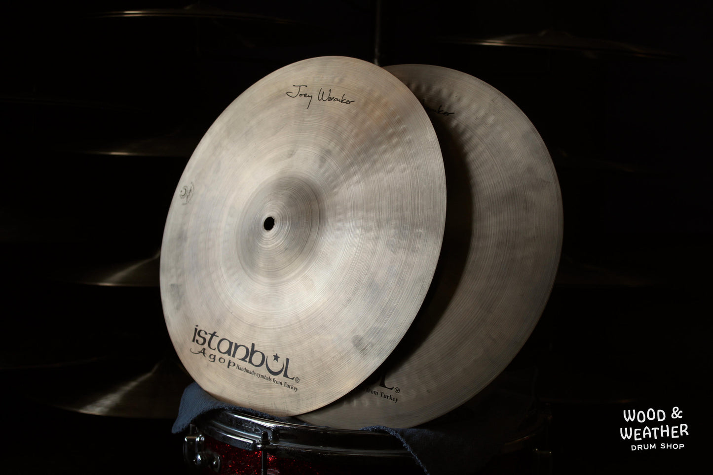 Used Istanbul Agop 14" Joey Waronker Signature Hi-Hat Cymbals 785/1090g
