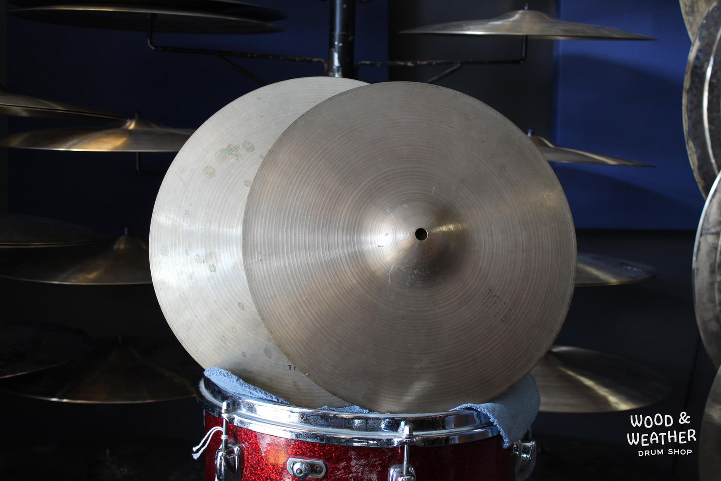 1950s Pasha 13" Paper Thin Hi-Hat Cymbals 595/610g