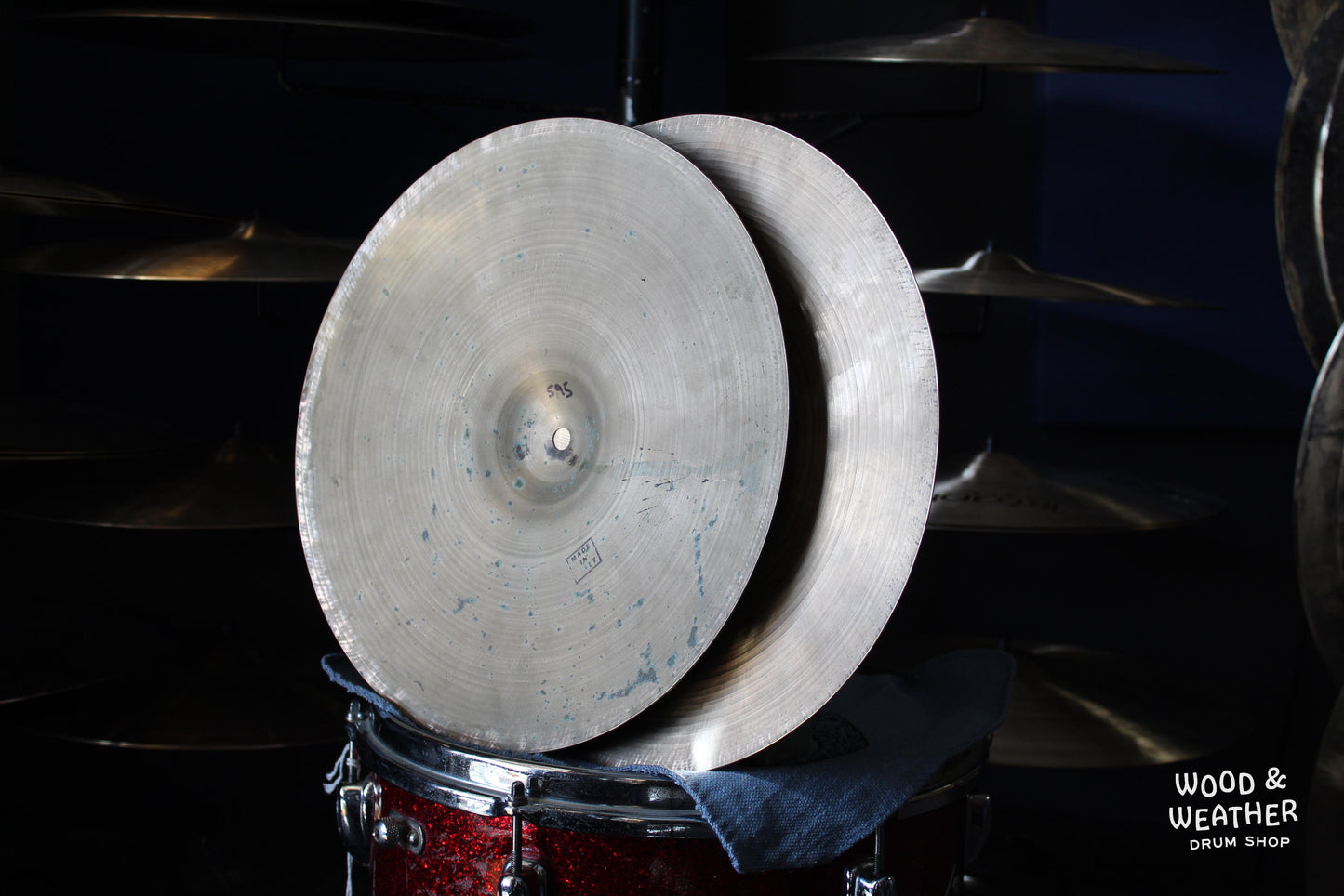 1950s Pasha 13" Paper Thin Hi-Hat Cymbals 595/610g