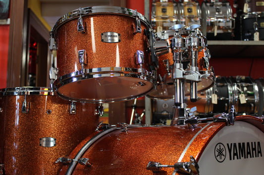 Yamaha Absolute Hybrid Maple 4-piece Shell Pack 22/16/12/10 - Orange Sparkle