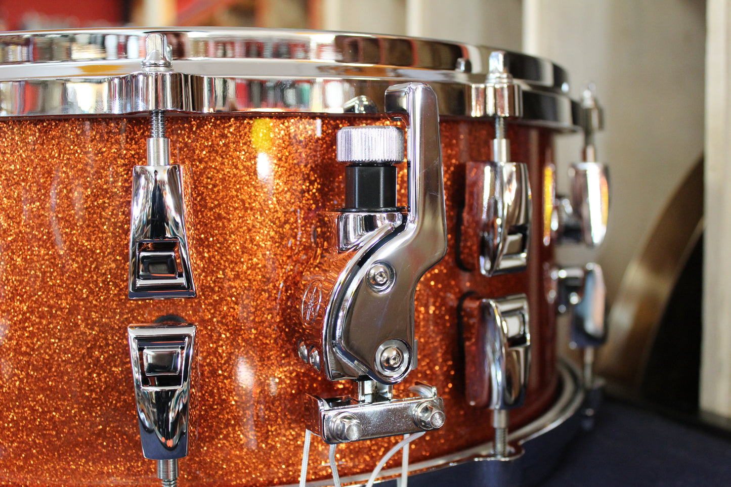 Yamaha 14x6 Absolute Hybrid Maple Snare Drum - Orange Sparkle
