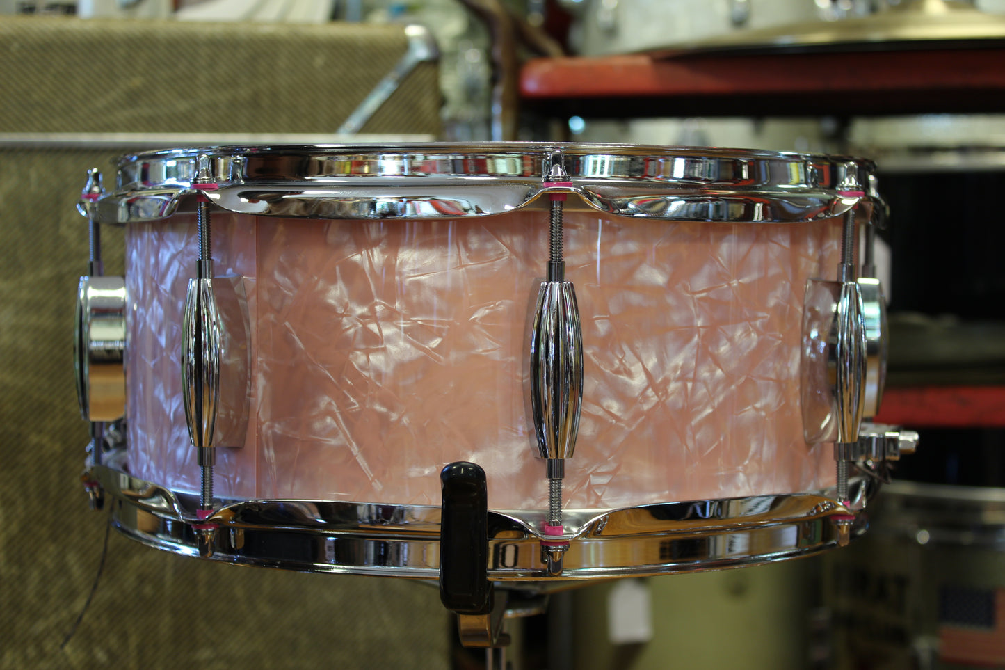 Standard Drum Company Rose Pearl 6x13 Mahogany Snare Drum