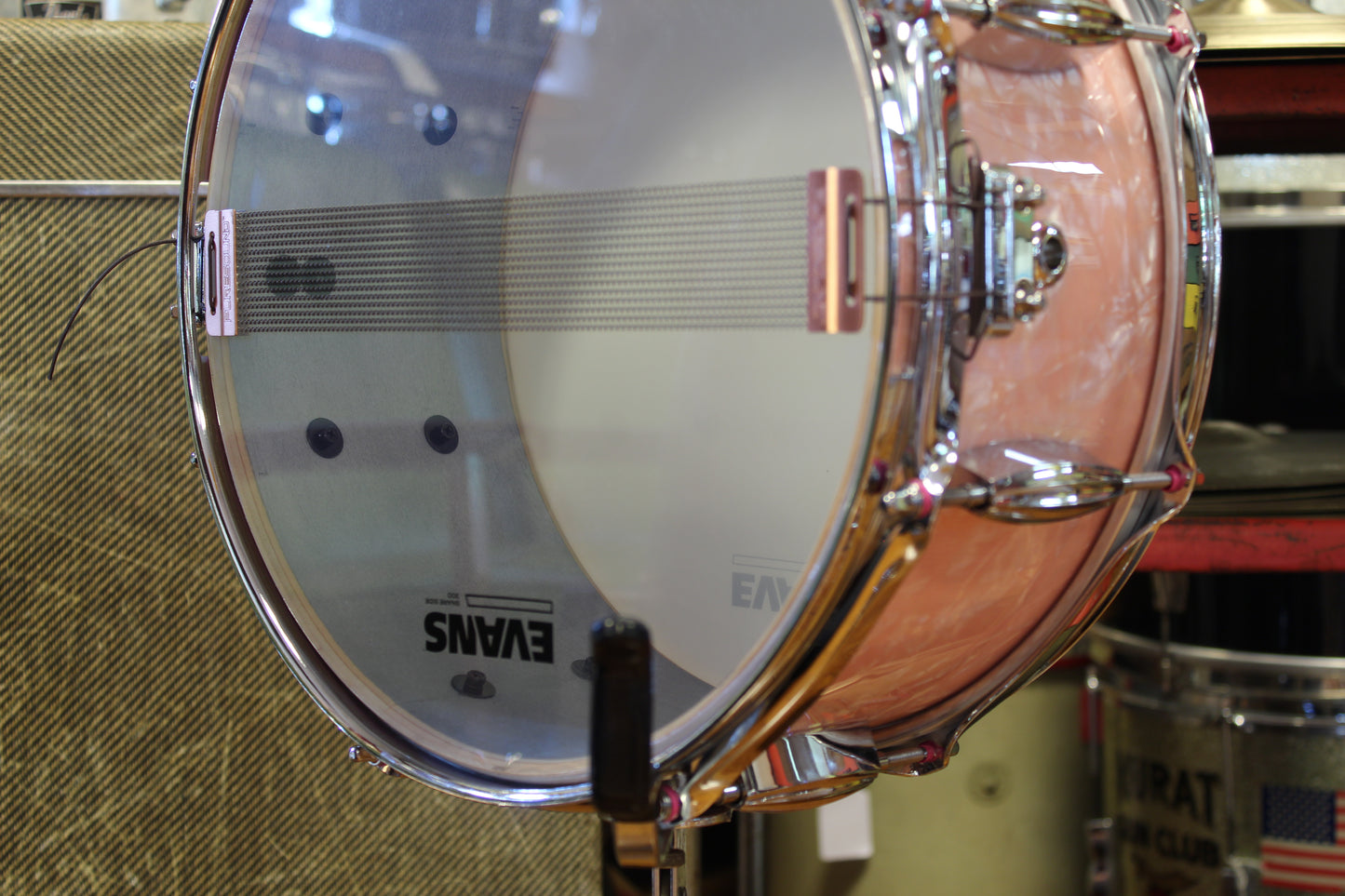 Standard Drum Company Rose Pearl 6x13 Mahogany Snare Drum