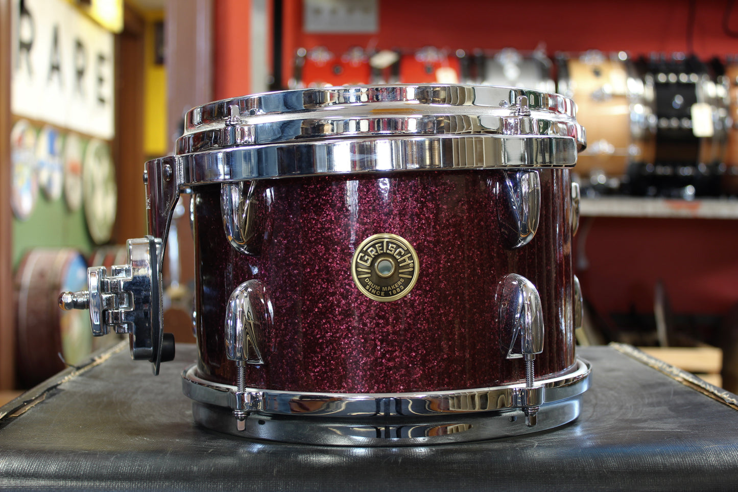Gretsch 7x10 USA Custom Tom in Burgundy Sparkle