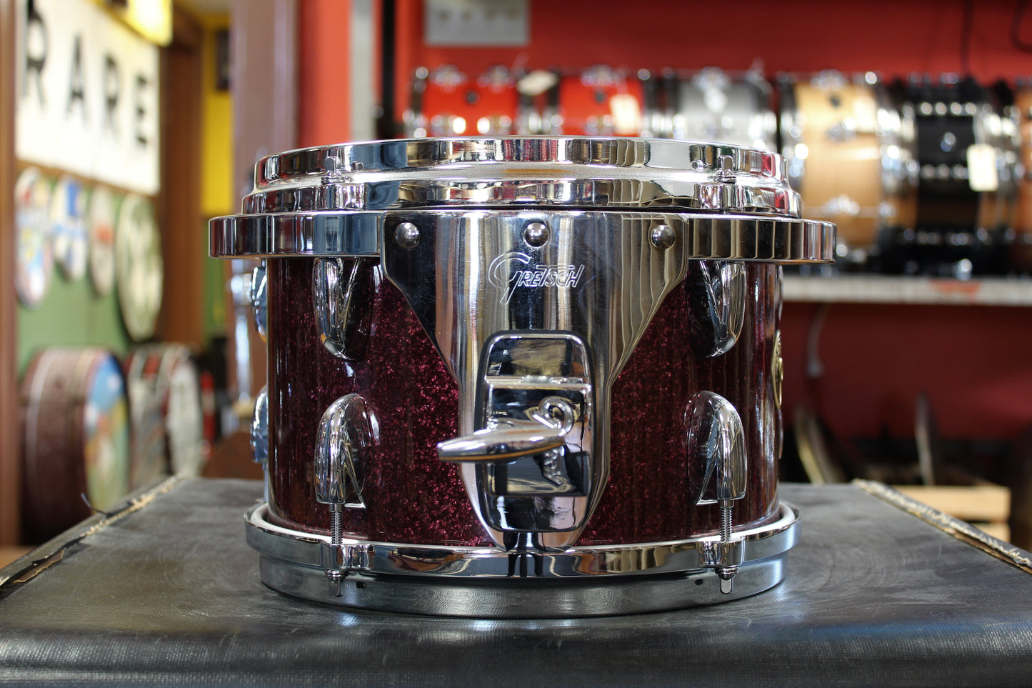 Gretsch 7x10 USA Custom Tom in Burgundy Sparkle