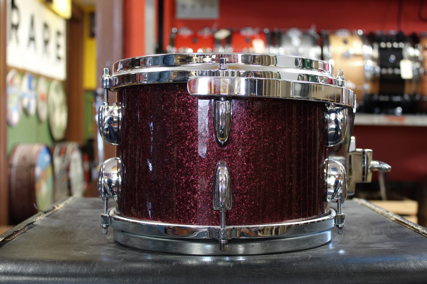 Gretsch 7x10 USA Custom Tom in Burgundy Sparkle