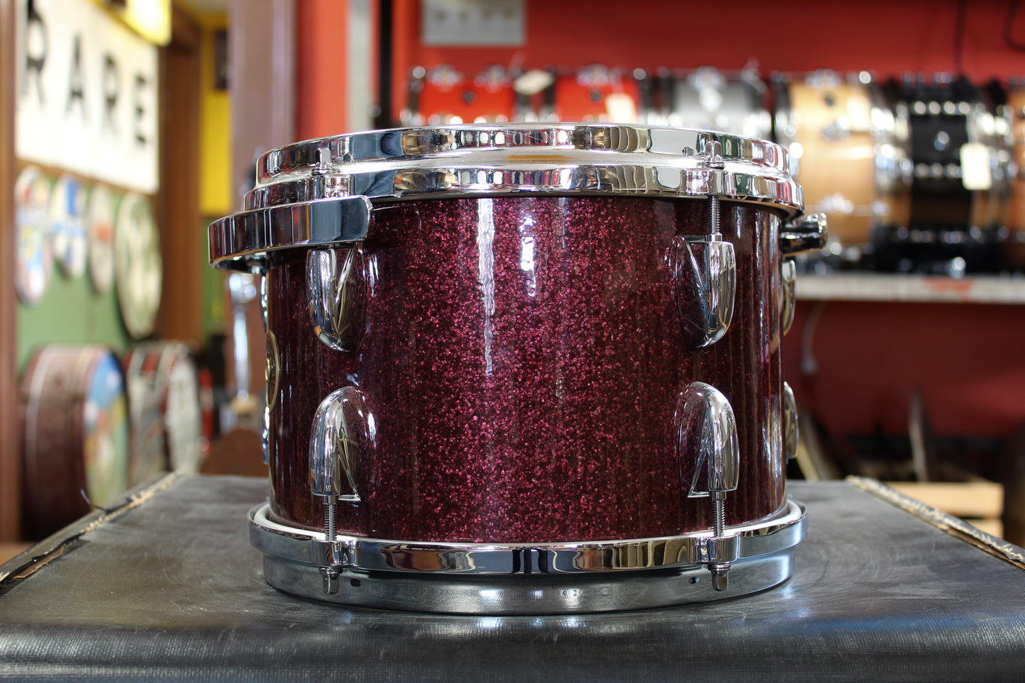 Gretsch 7x10 USA Custom Tom in Burgundy Sparkle