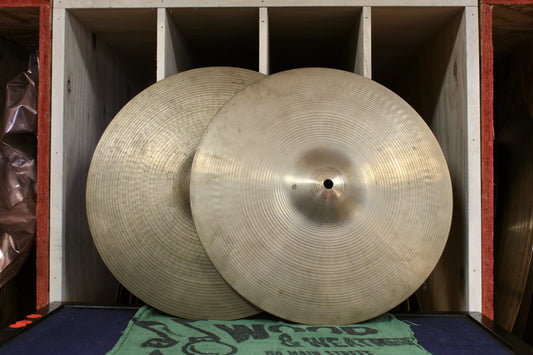 1970s A. Zildjian 14" New Beat Hi-Hats 1111/1475g