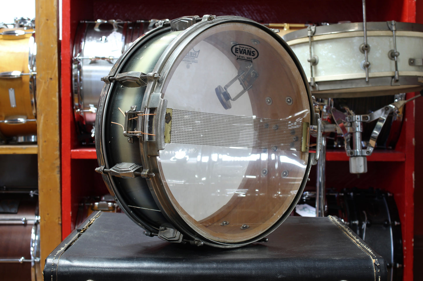 1947 Ludwig and Ludwig 5"x14" Snare Drum in Blue and Silver Duco