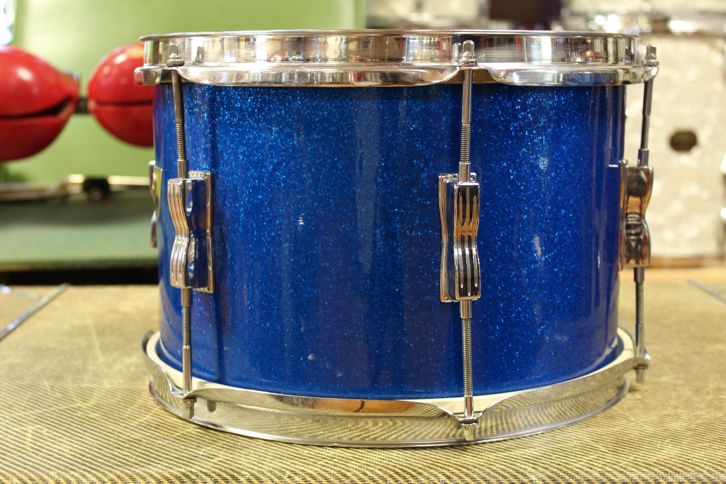 1969 Ludwig Club Date in Blue Sparkle 14x20 14x14 8x12