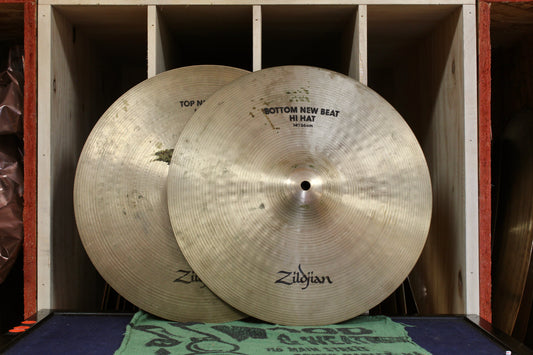 1980s Zildjian 14" A New Beat Hi-Hats 1010/1385g