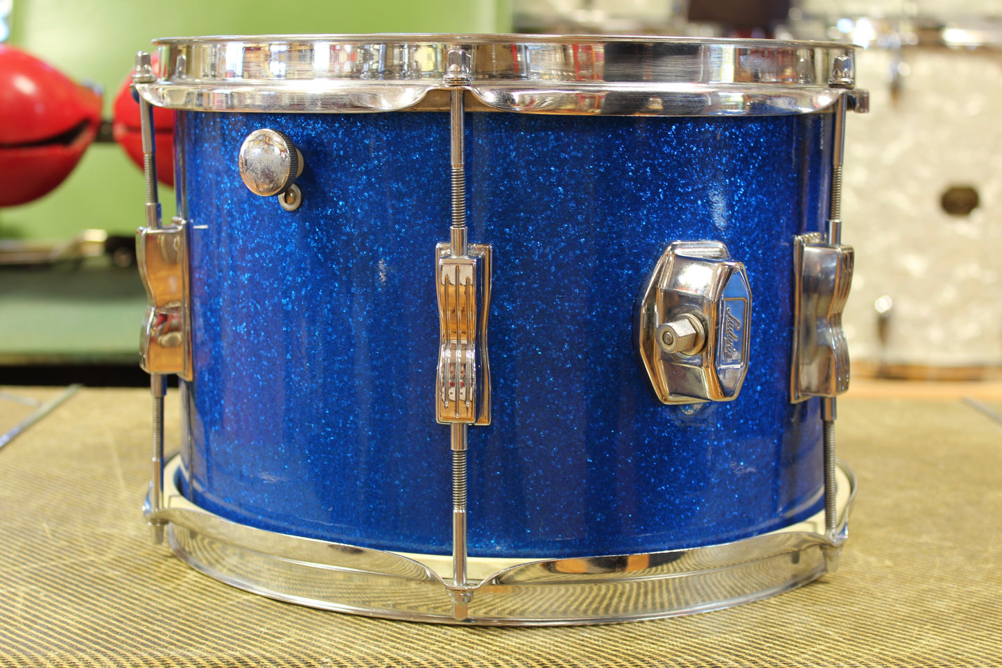 1969 Ludwig Club Date in Blue Sparkle 14x20 14x14 8x12