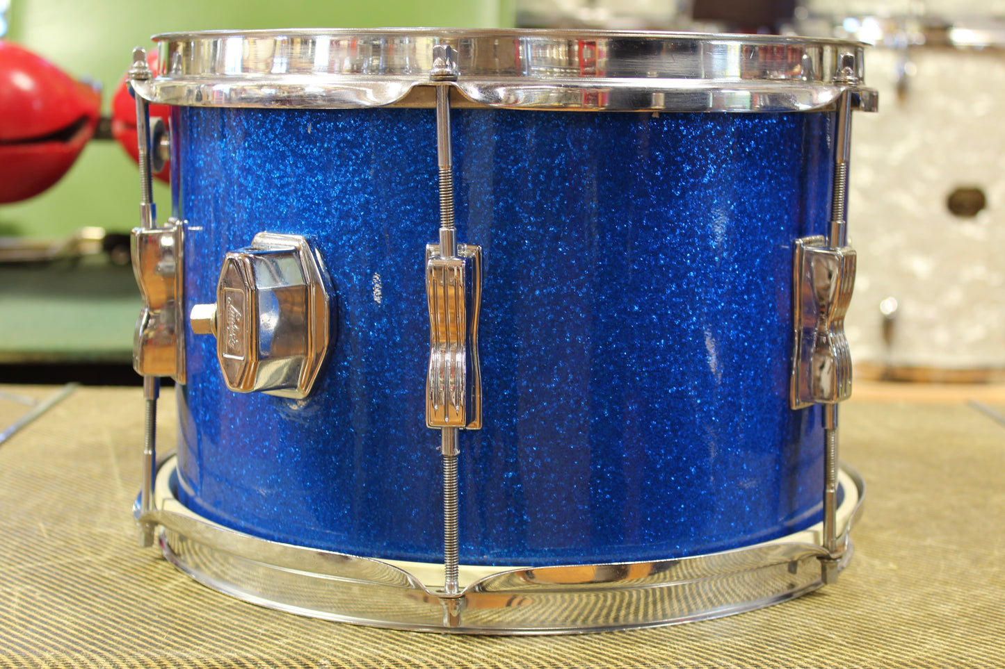 1969 Ludwig Club Date in Blue Sparkle 14x20 14x14 8x12