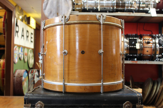 1930s George Stone and Sons 12x16 Marching Snare Drum in Natural Maple
