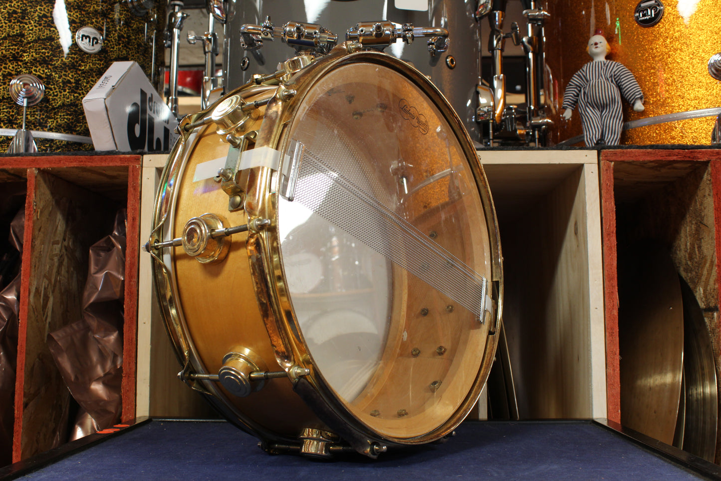 1995 DW Craviotto 5x14 Solid Shell Snare Drum in Satin Maple Finish