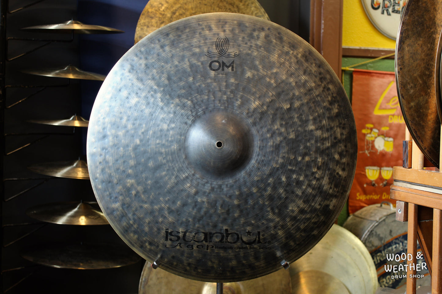 Used Istanbul Agop 24" OM Ride Cymbal 2800g