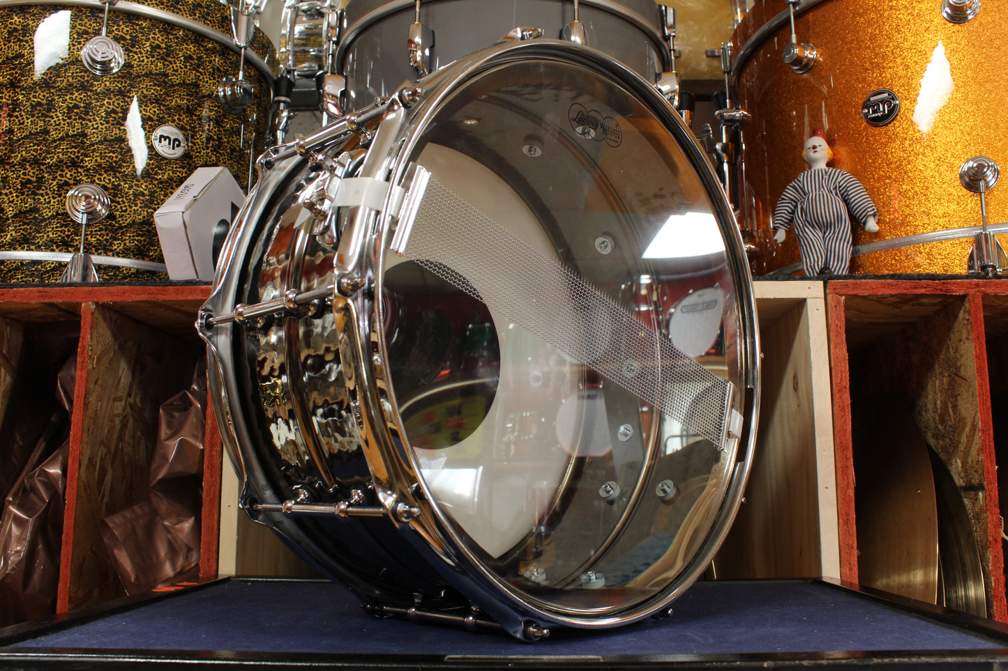 Ludwig 6.5x14 Hammered Black Beauty Snare Drum