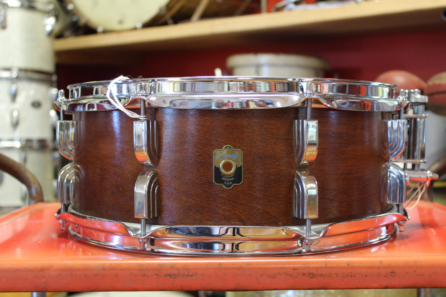1960s Leedy Broadway 6.5"x14" in Natural Mahogany