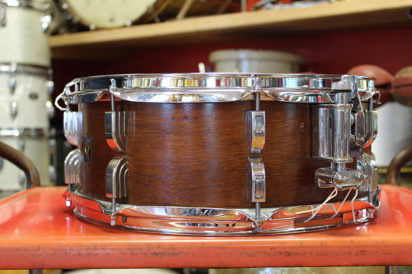 1960s Leedy Broadway 6.5"x14" in Natural Mahogany