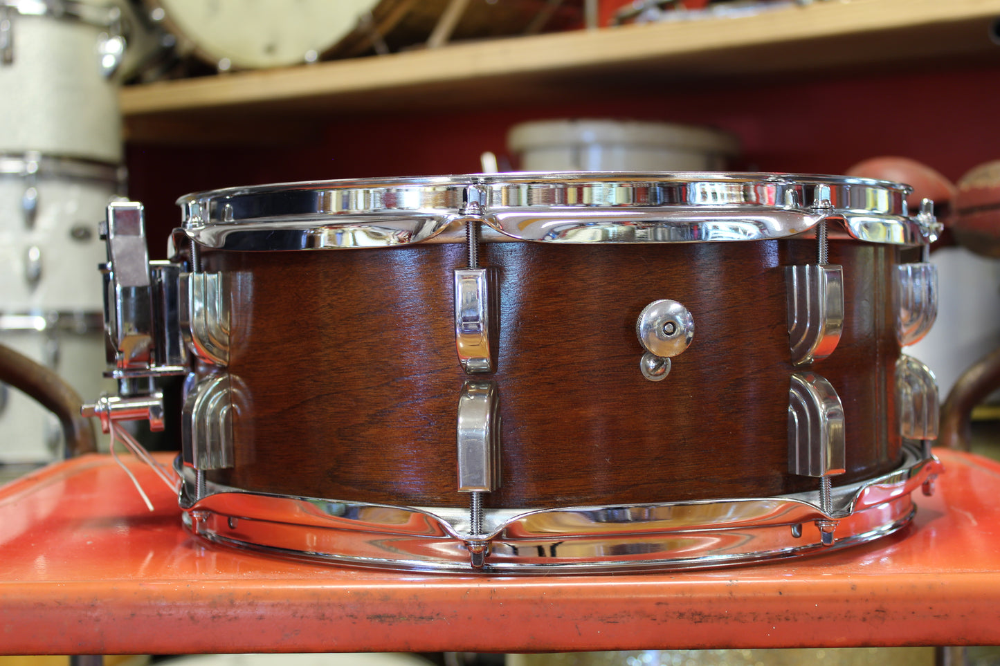 1960s Leedy Broadway 6.5"x14" in Natural Mahogany