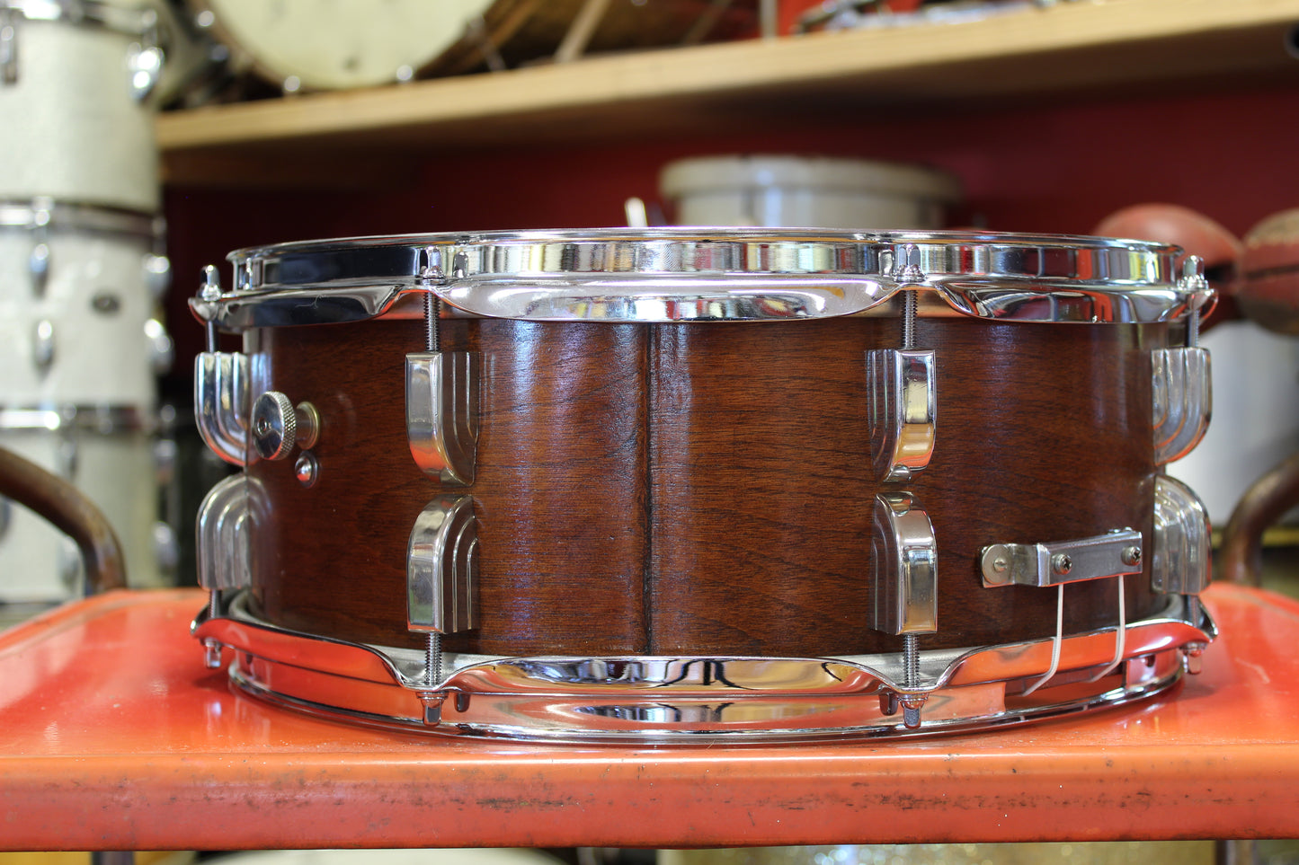 1960s Leedy Broadway 6.5"x14" in Natural Mahogany