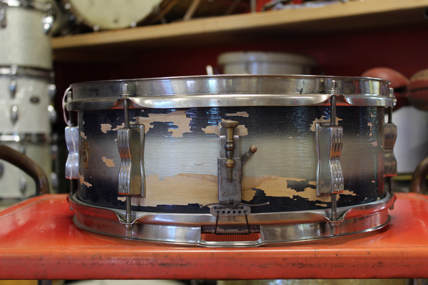 1964 Ludwig Pioneer 5"x14" in Blue & Silver Duco