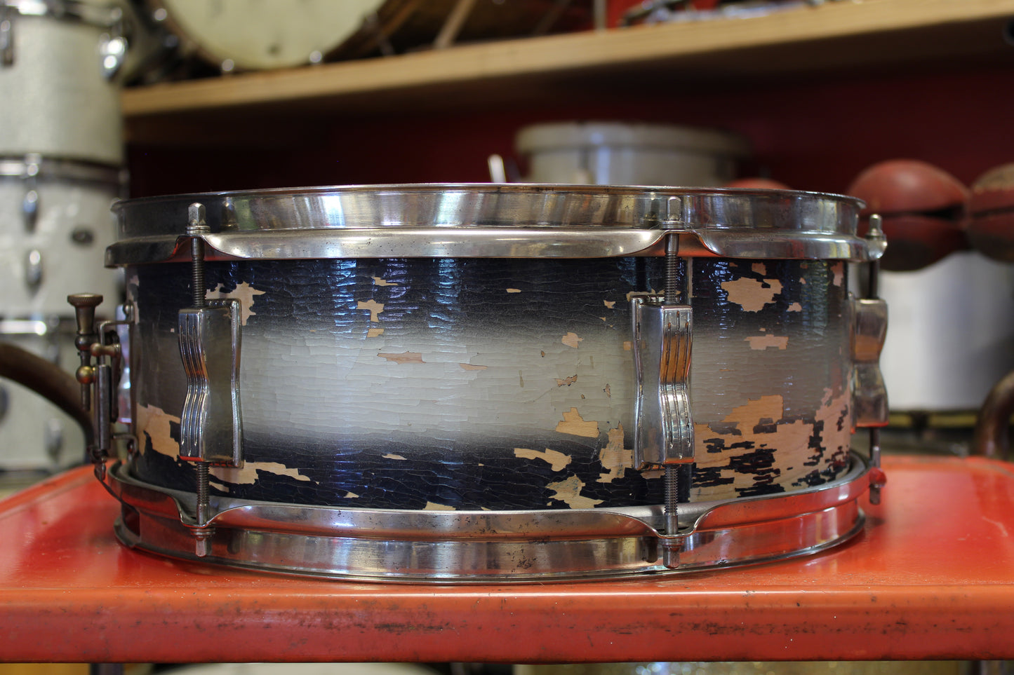 1964 Ludwig Pioneer 5"x14" in Blue & Silver Duco