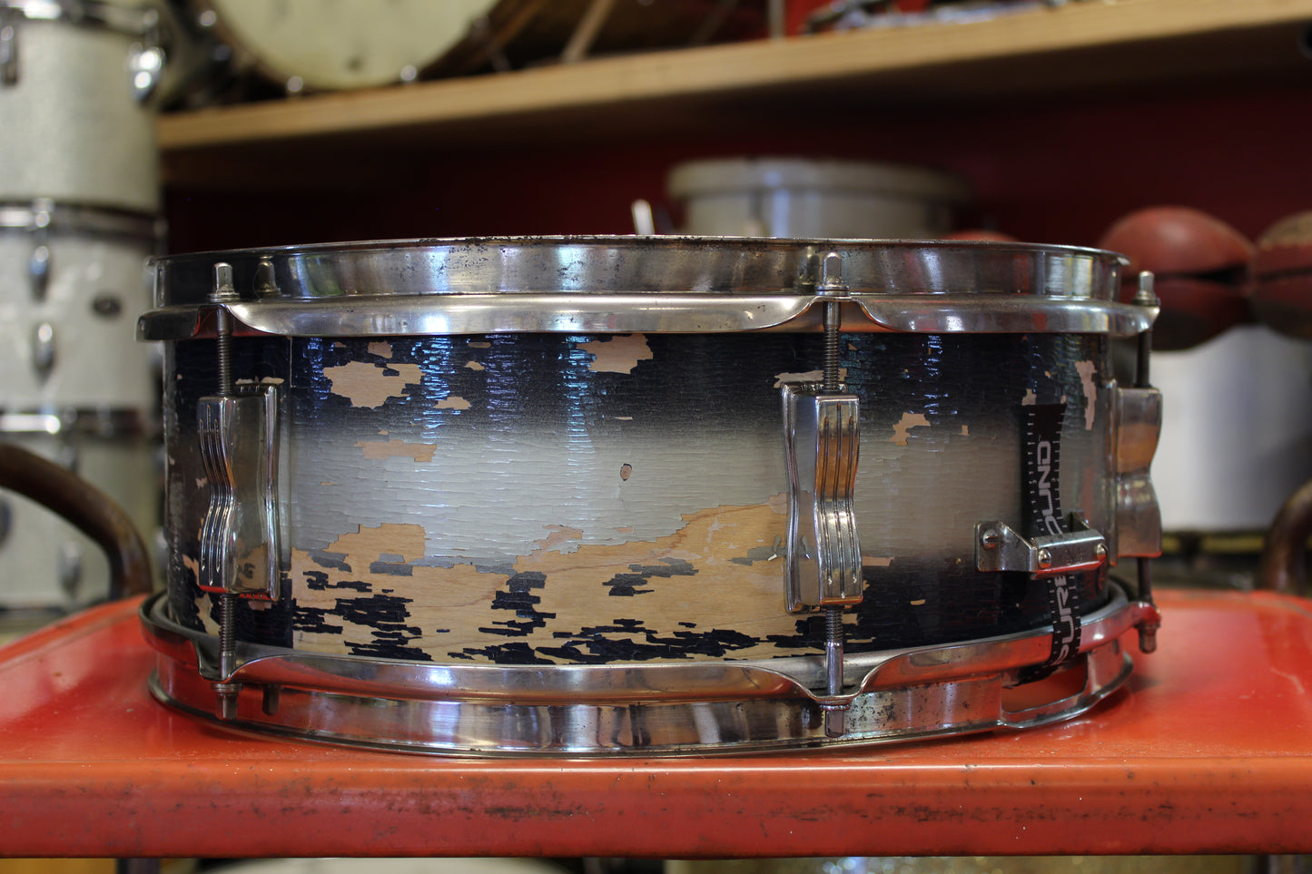 1964 Ludwig Pioneer 5"x14" in Blue & Silver Duco