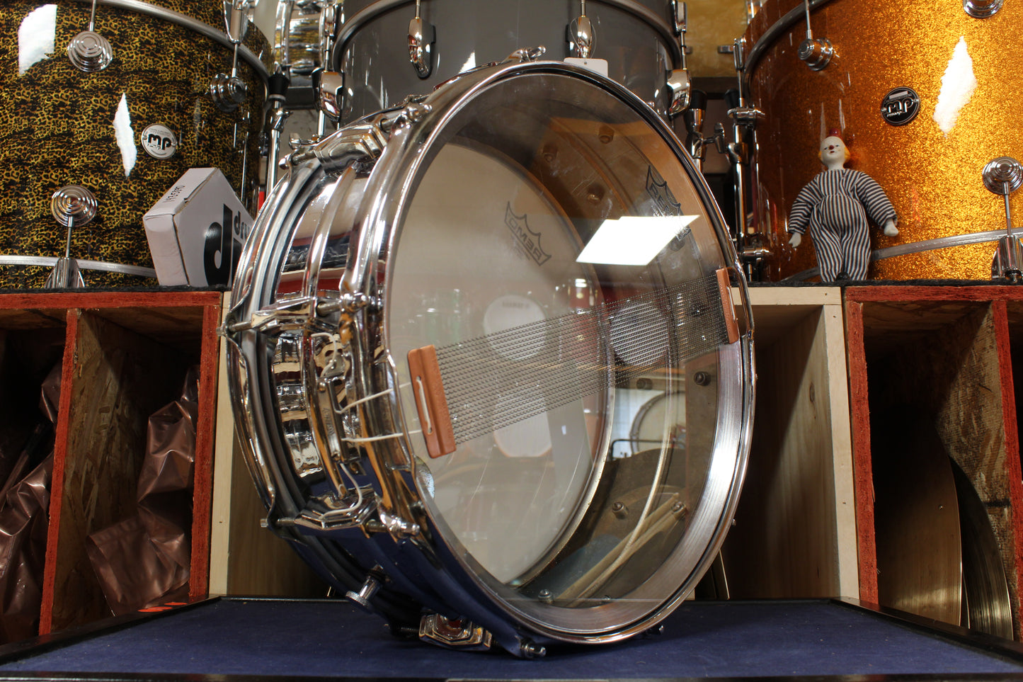 Late 1950s WFL "Super 400" 5x14 Chrome Over Brass Snare Drum